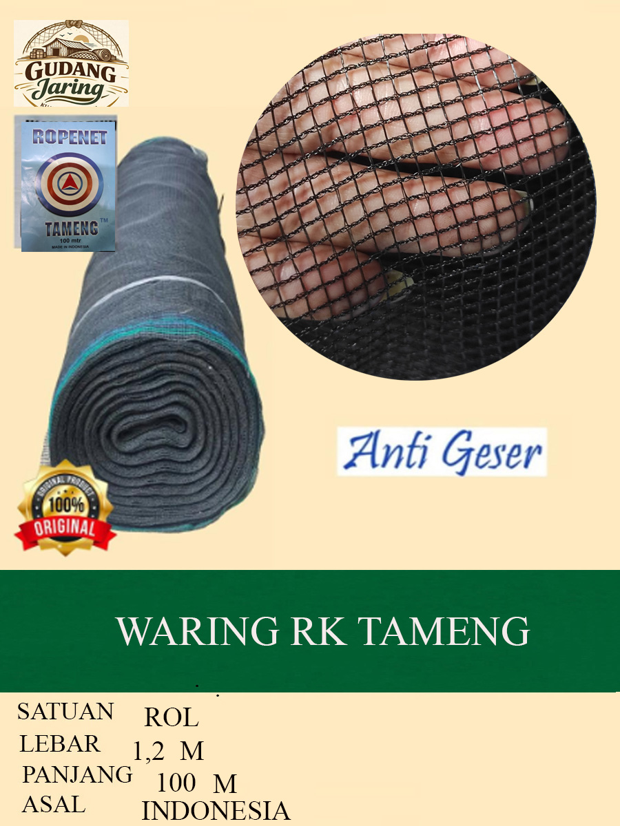Jual Waring Hitam RK Tameng - Gudang Jaring